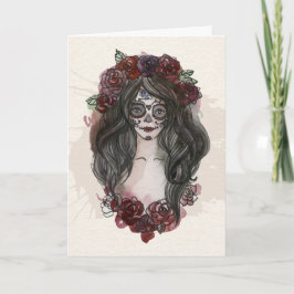 Einfache Gruß-Karte Boo-tiful Dia de Los Muertos Karte