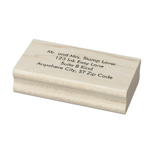 Einfache Gummistempel mit einfacher Adresse
