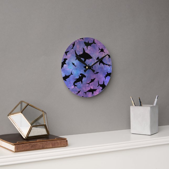 Einfache Haifischkiefer Runde Wanduhr (Büro)