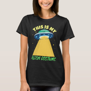 Einfache Halloween-Alien-Kostüm T-Shirt