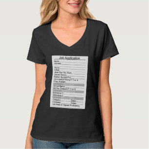 Einfache Halloween-Beängstigende Jobanwendung T-Shirt