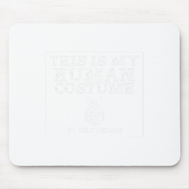 Einfache Halloween-Kostüme für Männer - Funny Dger Mousepad (Vorne)