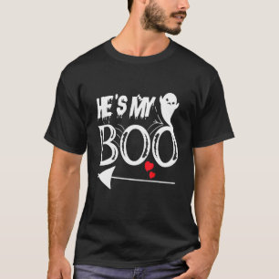 Einfache Halloween-Kostüme für Paare Er ist mein B T-Shirt