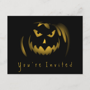 Einfache Halloween-Party-Erwachsen-Einladungen Einladung