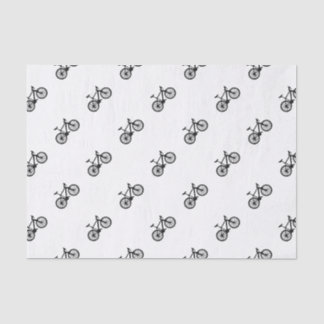 Einfache Hand gezeichnetes Fahrrad in Schwarzweiss Seidenpapier