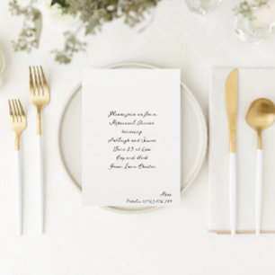 Einfache handgeschriebene Schrift Hochzeitsprobe-D Einladung