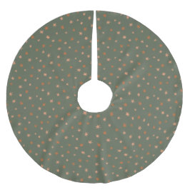 Einfache handgezeichnet Scattered Holiday Stars Polyester Weihnachtsbaumdecke