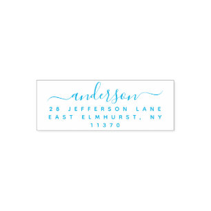 Einfache Handschrifts-Rücksendeadresse Permastempel