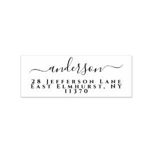 Einfache Handwriting-Rücksendeadresse Gummistempel