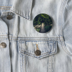 Einfache Hängebrücke über den Fluss Idrijca, Slowe Button