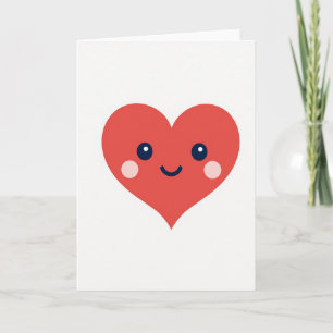 Einfache Happy Heart Karte