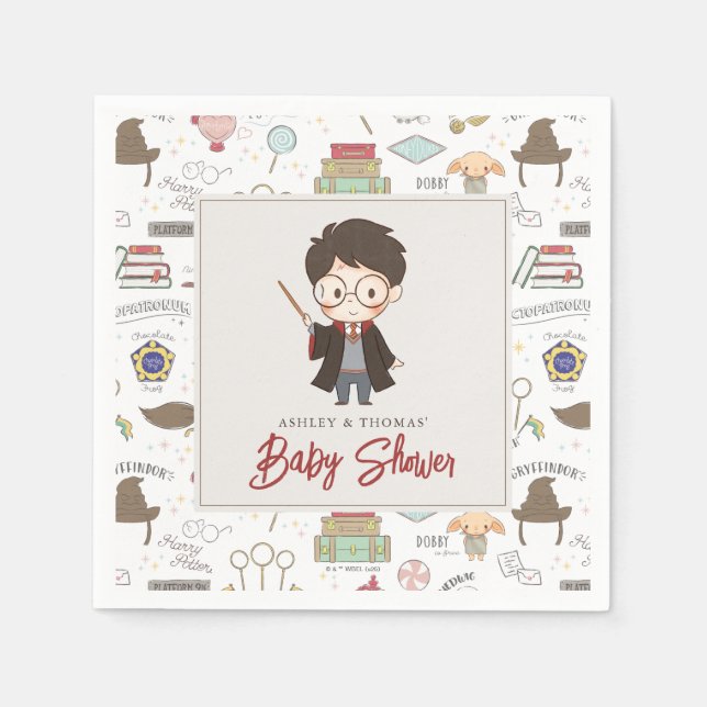 Einfache Harry Potter Baby-Party Serviette (Vorderseite)