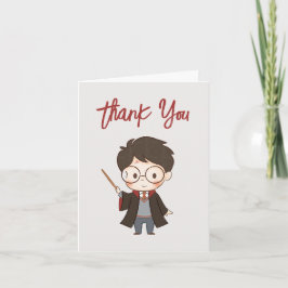 Einfache Harry-Potter-Baby-Shower-Dankeskarten Dankeskarte