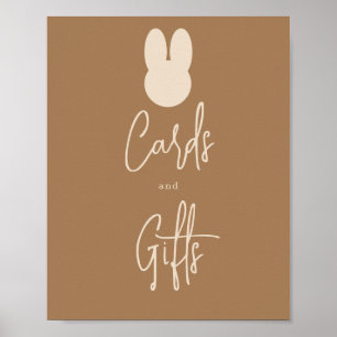 Einfache Hasenkarten und Geschenke Poster