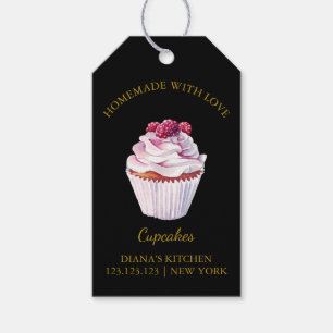 Einfache, hausgemachte Cupcake Dessert Hang Tag Geschenkanhänger