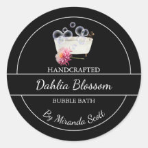 Einfache, hausgemachte Dahlia-Blase-Badewanne