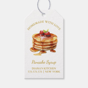 Einfache hausgemachte Pancake Sirup Hang Tag l Whi Geschenkanhänger