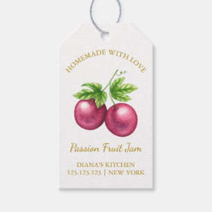Einfache, hausgemachte Passion Fruit Jam Hang Tag  Geschenkanhänger