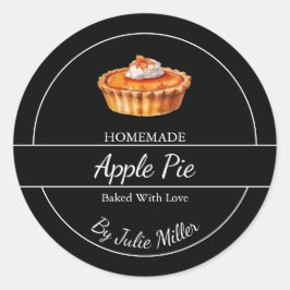 Einfache, hausgemachte Pieptafel Runder Aufkleber