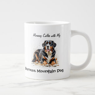 Einfache Haustiere Berner Hund personalisieren Jumbo-Tasse
