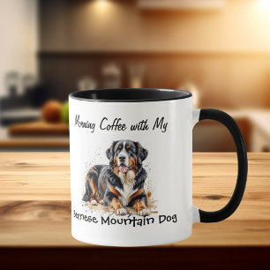 Einfache Haustiere Berner Hund personalisieren Tasse