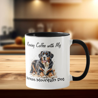 Einfache Haustiere Berner Hund personalisieren Tasse