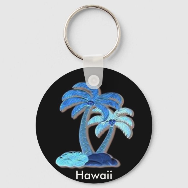 einfache hawaiianische Drucke Schlüsselanhänger (Vorderseite)