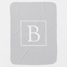 Einfache hellgraue Monogramm