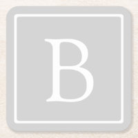 Einfache hellgraue Monogramm