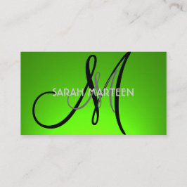 Einfache, hellgrüne Fackelkarte für benutzerdefini Visitenkarte