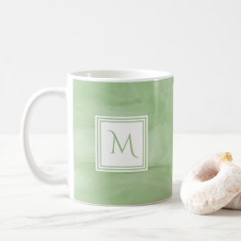 Einfache hellgrüne, subtile Marmorverkleidung Mode Kaffeetasse