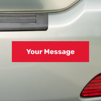 Einfache, hellrote Weiße Vorlage für den Text eine Autoaufkleber