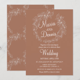 Einfache Herberge Terracotta Gran Café Einladung