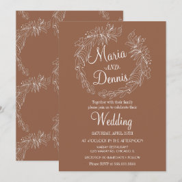 Einfache Herberge Terracotta Gran Café Einladung