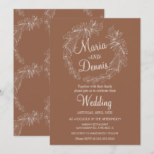 Einfache Herberge Terracotta Gran Café Einladung