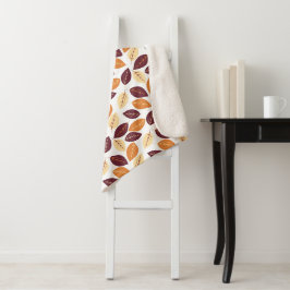 Einfache Herbstleaves Sherpa Blanket Sherpadecke
