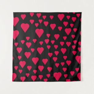 Einfache Herzen nahtlos Muster. Valentinstag Wandteppich