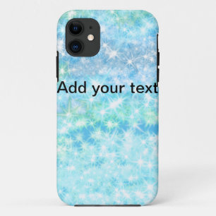 Einfache Himmelblau glitt funkelnde Sterne fügen I Case-Mate iPhone Hülle