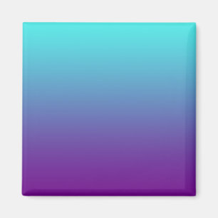 Einfache Hintergrundfarbe Türkis Blau Lila Magnet