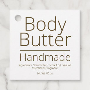 Einfache, hoch entwickelte Body Butter Business Ho Geschenkanhänger
