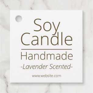Einfache, hoch entwickelte Soy Candle Business Hob Geschenkanhänger