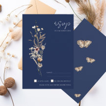 Einfache Hochzeit der blauen Herbst-Wildblumen der