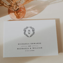 Einfache Hochzeit der Botanischen Kranzfresse Gästebuch