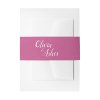 Einfache Hochzeit der Wasserfarbe Amaranth Thistle