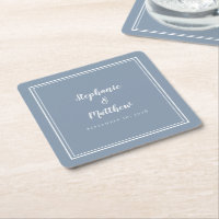Einfache Hochzeit in Dusty Blue Modernes Minimalis