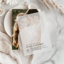 Einfache Hochzeit mit klassischem Typografie-Foto