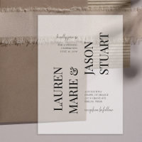 Einfache Hochzeit mit Real Vellum Overlay