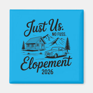 Einfache Hochzeit nur für uns 2026 Mikro-Hochzeit Magnet