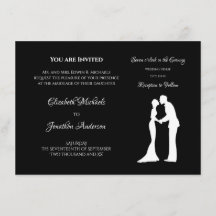 Einfache Hochzeit Schwarz/Weiß Braut und Bräuche