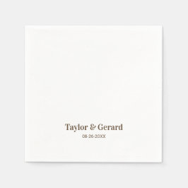 Einfache Hochzeit Serviette